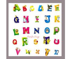 Walplus 45 x 60 cm-Abc Stickers muraux pour crèche et chambre denfant