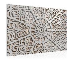 Tableau decoration murale Mandala 120 x 80 cm - XXL Impression sur Toile Salon Appartment 3 Parties - prÃªt Ã accrocher - 506131c