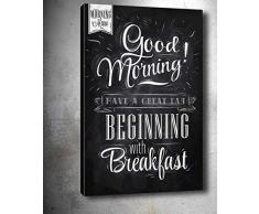 Bonamaison Peinture sur toile, multicolore, 40 x 60 cm - Conçu et fabriqué en Turquie