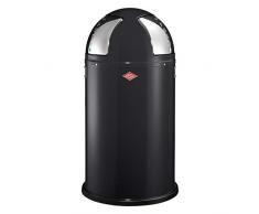 WESCO 175 861-62 Poubelle, Acier, Noir, 75,5 x 40 cm