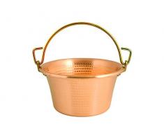 Lar Noseda Casserole en cuivre avec manche en arc 22 cm