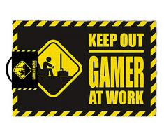 Gamer At Work GP85337 Paillasson 40 x 60 cm, Multicolore, 40 x 60 x 1, 4 cm