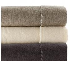 Couverture traditionnelle-100% pure laine vierge de france - OURSON - Burel R3 - 240 x 260