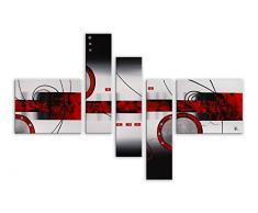 Arte dal Mondo AY043CX1 Abstrait Tableau Moderne sur Toile avec ChÃ¢ssis Acrylique Multicolore 110 x 160 x 3 cm