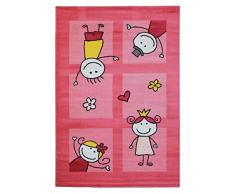 Sanat Hali - 2107 Rose - Tapis enfant BAMBINO Rose - 120x170 cm