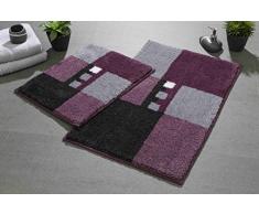 Linea Due MERKUR Tapis de Bain, Polyacrylique Supersoft, Baie, 80 x 150 cm