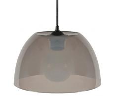 Tosel 13835 Plexi/Rute Suspension Ronde Plastique Transparent/Gris E27 40 watts 25 x 26 x 80 cm