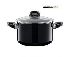 Silit 2102294511 Faitout Haut, Ãmail, Noir, 24 cm