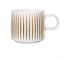 ASA 29060425 Gobelet à anse en porcelaine Blanc/doré