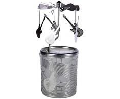 Kerzenfarm 84388 Photophore en Verre avec carrousel en Verre ArgentÃ© 16 x 6 x 6 cm