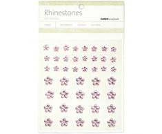 Kaisercraft Strass Fleur Autocollant, Rose Clair