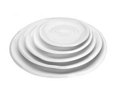 LACOR 62771 ondulé Ronde Assiette en mélamine 250 x 30 mm