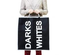 Tatkraft 16330 Sac Ã Linge, Polyester, Noir, 53,5 x 52,5 x 22 cm