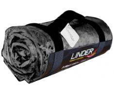 Linder 0584/19/841/150 Tout Doux Plaid Coton Noir 150 x 150 cm