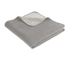 Bocasa by biederlack Plaid en Coton mÃ©langÃ© Gris 150 x 200 cm