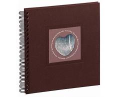 Pagna Album Photo à Spirale, Motif: Nature Coeur, Marron