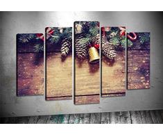 Bonamaison Peinture sur toile, multicolore, 100 x 60 cm, 5 unit - ConÃ§u et fabriquÃ© en Turquie