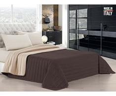 Elegant Couette dété Marron/crème, 1 Place et demie, Microfibre