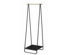 Yamazaki Tower Porte-Manteau avec étagère Noir
