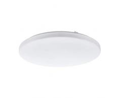 Eglo Frania Plafonnier à 1 ampoule LED en acier et plastique Blanc, Acier Plastique, Blanc, à 43 cm