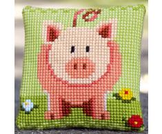 Kit coussin au point de croix Petit porcin