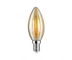 Paulmann 28493 LED Ampoule Bougie 4,5W, E14, 230V, Or, 2500K, dimmable