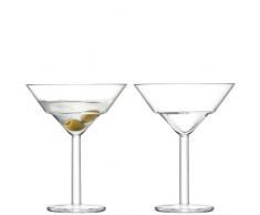 LSA International Mixologist Cocktail Verre à Martini Transparent 230 ML X 2, 11.7 x 11.7 x 15 cm