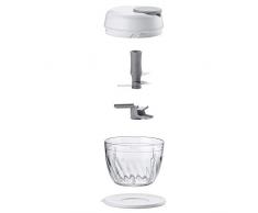 Guzzini Chop e Store Kitchen Active Design Hachoir Manuel Blanc à 11,5 x H 11 cm 360 CC