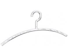 Wenko 17213205100 Cintre Mir Cintre pour VÃªtements, Plastique, 45 cm, Aspect FraÃ®cheur Transparent