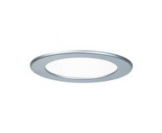 Paulmann 92071 Kit encastrÃ©s Quality Panneau LED, rond, 1x12W, 4000K, 230V, 170mm, Chrome mat/Plastique