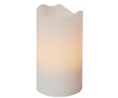 Star 067-11 Lot de 4 bougies Ã LED Effet cire LumiÃ¨re vacillante ContrÃ´le par tÃ©lÃ©commande Piles incluses Blanc 10 x 16 cm