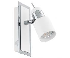Eglo 92084 murale spot, métal, GU10, blanc