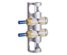 Zeller 27365 Porte-Bouteilles Mural en Acier Inoxydable 11,5 x 9,8 x 45 cm