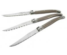 Gimel 510203 NATURE lot de 3 Couteaux Laguiole Acier Inoxydable Multicolore 14 x 3,2 x 1 cm