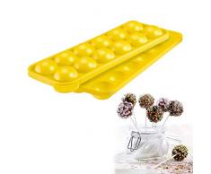 Westmark 3024226Y Moule Ã Cake Pops Silicone Jaune 26,7 x 9,8 x 4 cm