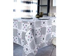 CALITEX Nappe Rectangulaire, Polyester, Gris, 150x200 cm