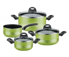 GSW 158053 MILANO COLOR Batterie de cuisine 4 pièces Vert