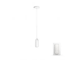 Philips Hue White Ambiance DEVOTE Suspension 1 X 9W - Blanc (télécommande incluse)