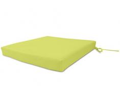 Soleil docre Dessus de Chaise impermÃÂ©abilisÃÂ© 40x40x5 cm Outdoor anis, Polyester, Vert