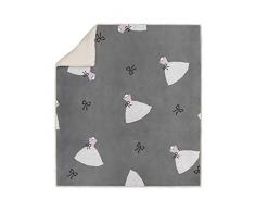 Soleil docre Anais Plaid, Polyester, Gris, 110x170 cm