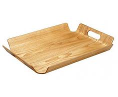 Point-Virgule PV-LIV-1141 Plateau Ã Bords RelevÃ©s et PoignÃ©es Bois 55 x 40 x 5 cm