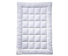 Billerbeck Couette en Fibres S20 – Nombreuses Tailles et Variantes, Coton, weiß, 135x200 cm