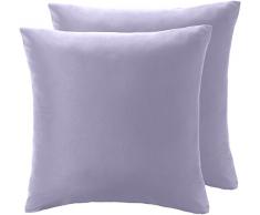 AmazonBasics Taies doreiller en microfibre, Lavande, 65cmx65cmx2