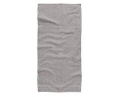 TOM TAILOR Serviette de Douche Unie en Tissu Ã©ponge 100111/900/770, Coton, Silver, 70 x 140 cm