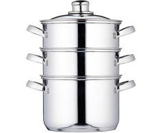 Clearview - Cuiseur vapeur en acier inoxydable DiamÃ¨tre 18 cm 3 piÃ¨ces