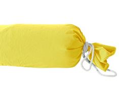 Vent du sud Taie de traversin Coton - Jaune (Safran) - 195x43 cm