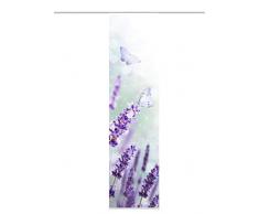 Home Fashion Panneau Coulissant en Tissu dameublement Impression numérique Yada, Polyester, Lilas, 245 x 60 cm