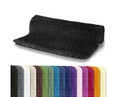 Spirella 10.16220 Highland Tapis de WC sans dÃ©coupe Noir 55 x 65 cm