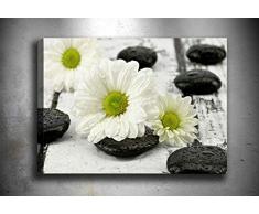 Bonamaison Peinture sur toile, multicolore, 70 x 100 cm - Conçu et fabriqué en Turquie