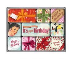 ensemble de 9 magnets - Say It 50s Happy Birthday